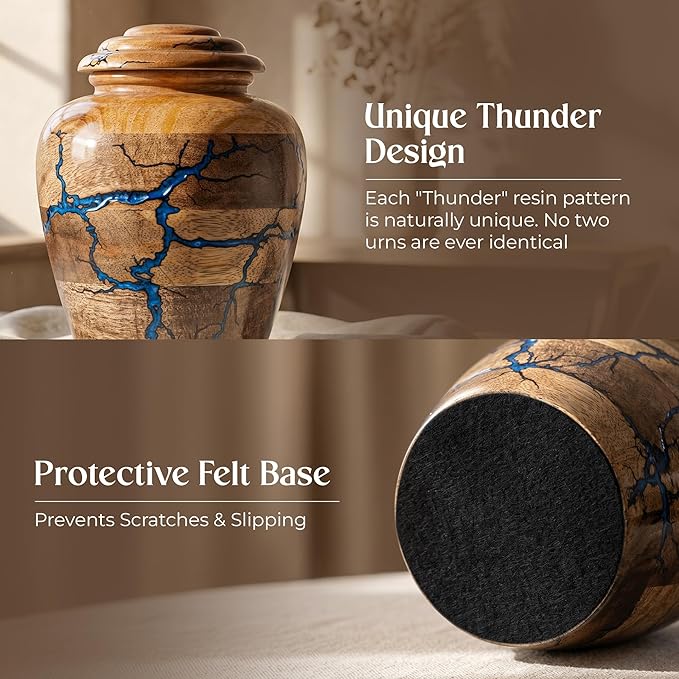 Wooden Cremation Urns for Human Ashes