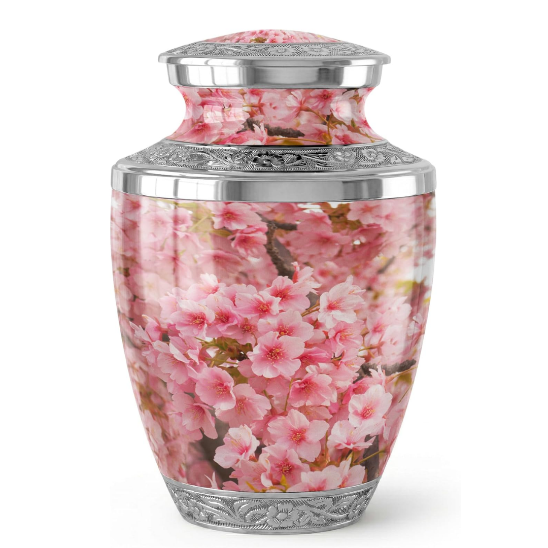 Large Cherry Blossom Cremation Urn for Human Ashes Adult