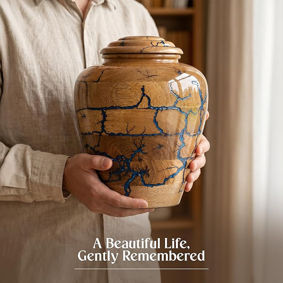 Extra Large Wooden Cremation Urns for Human Ashes