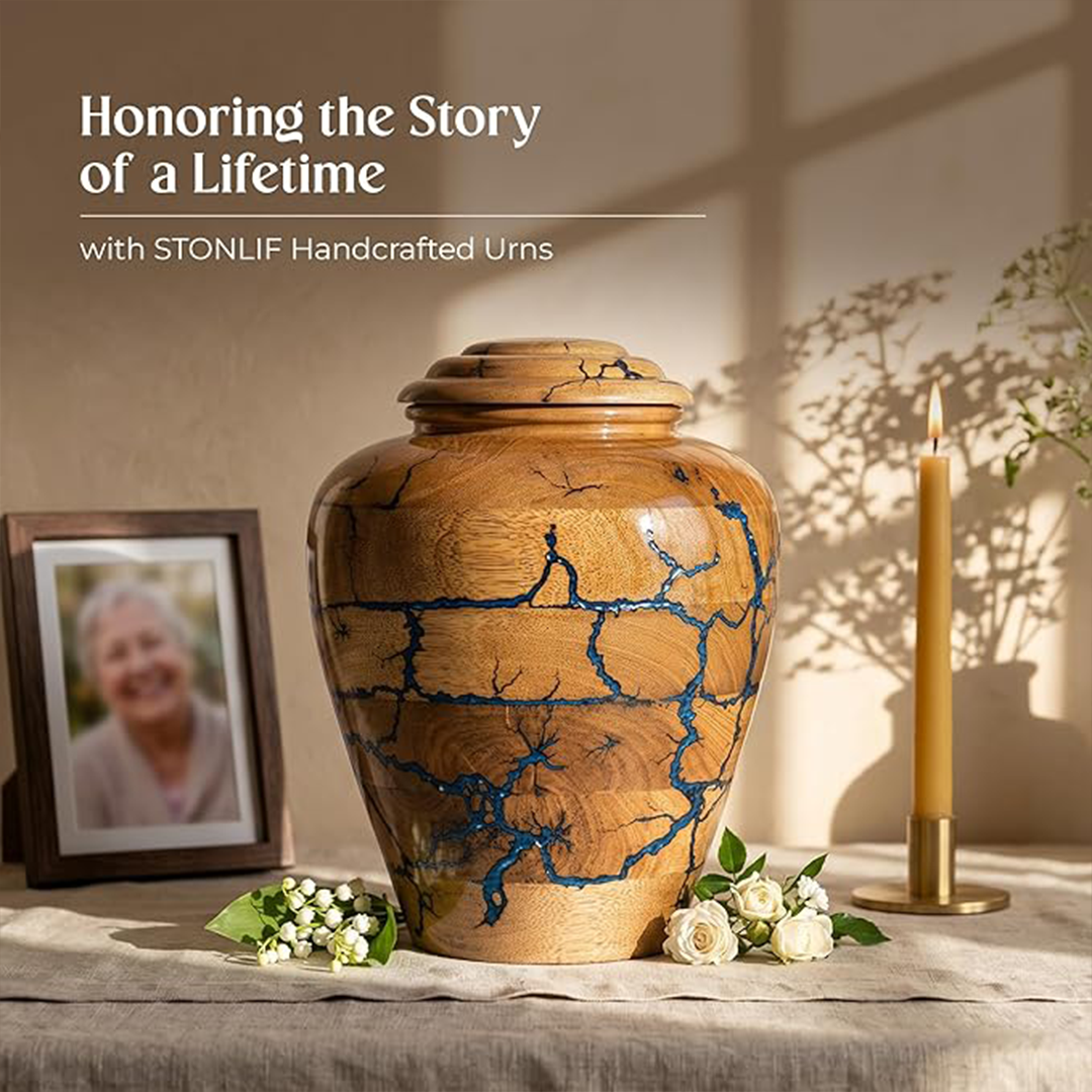 Extra Large Wooden Cremation Urns for Human Ashes