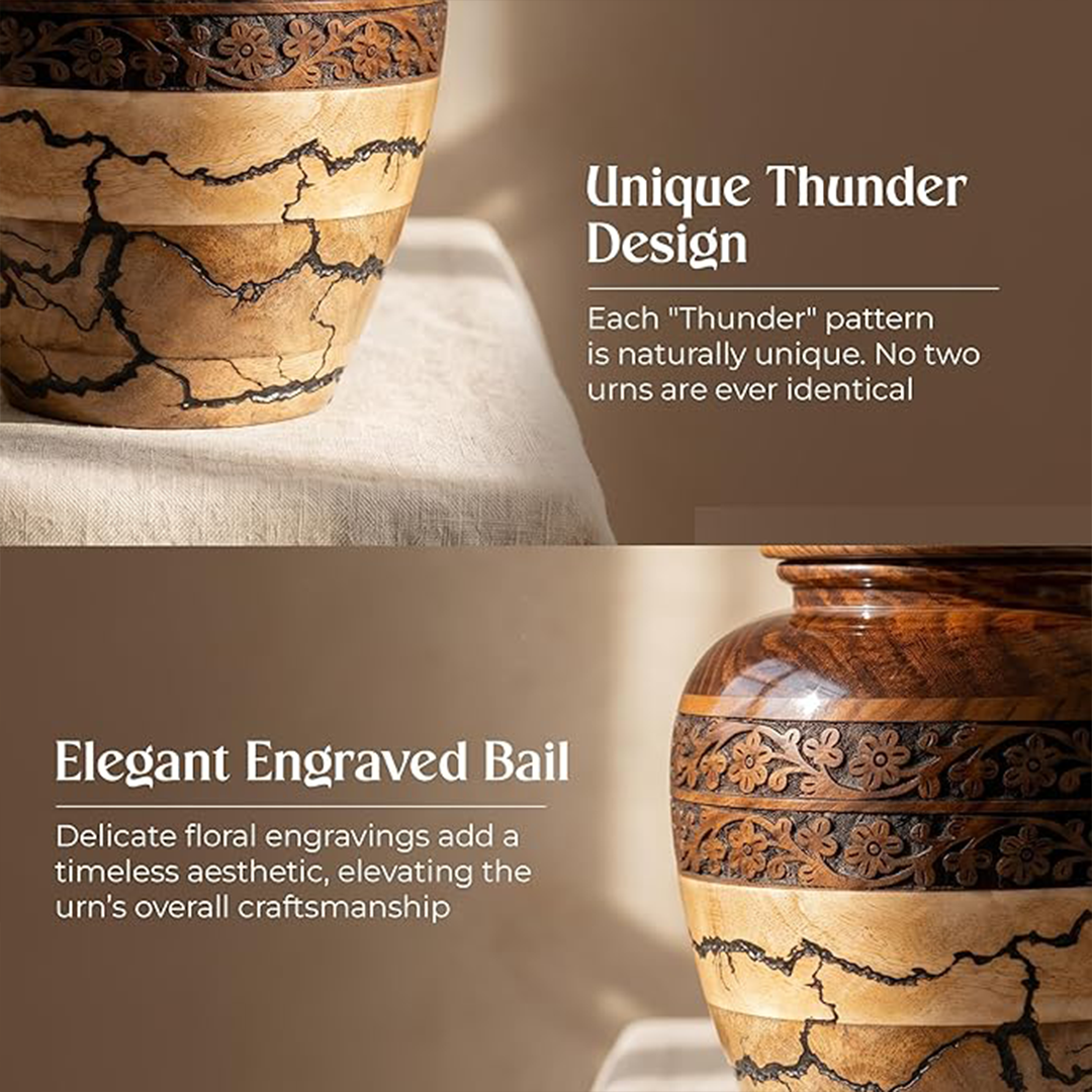 Large Wooden Urns for Human Ashes