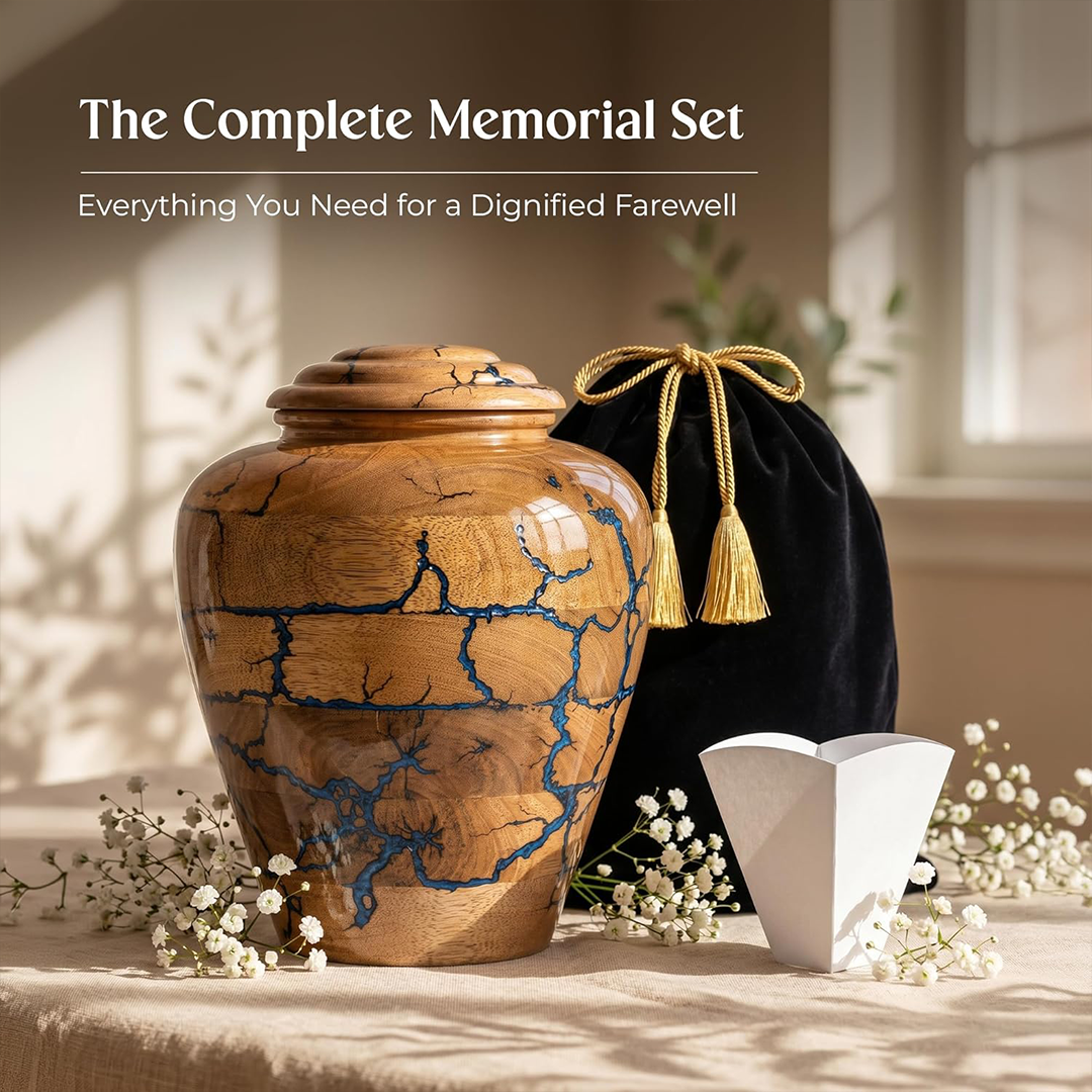Large Wooden Cremation Urns for Human Ashes