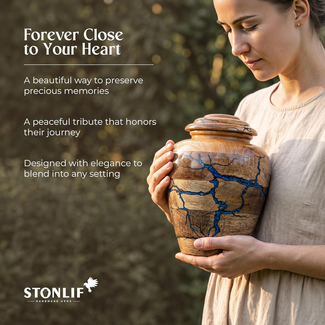 Wooden Cremation Urns for Human Ashes