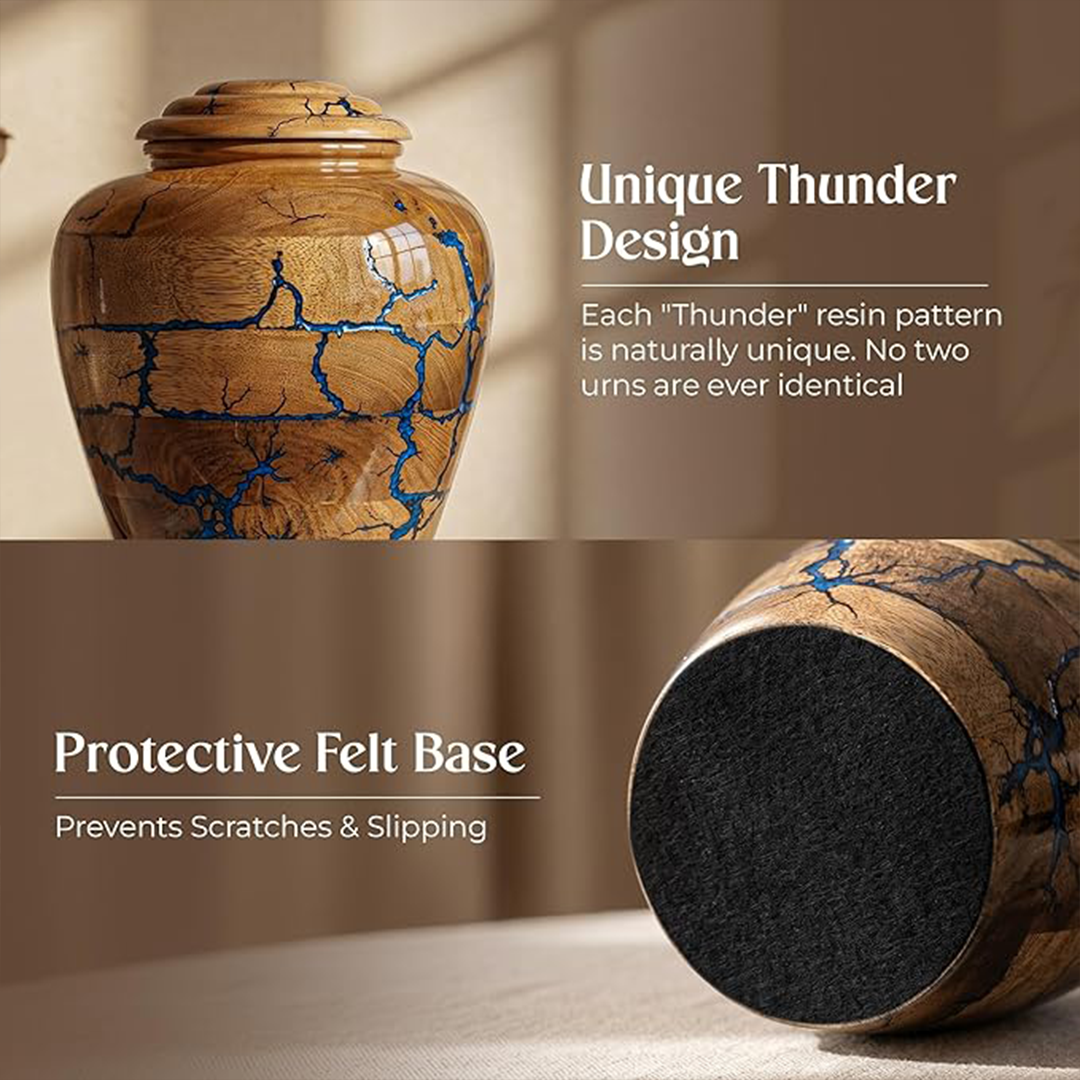 Extra Large Wooden Cremation Urns for Human Ashes