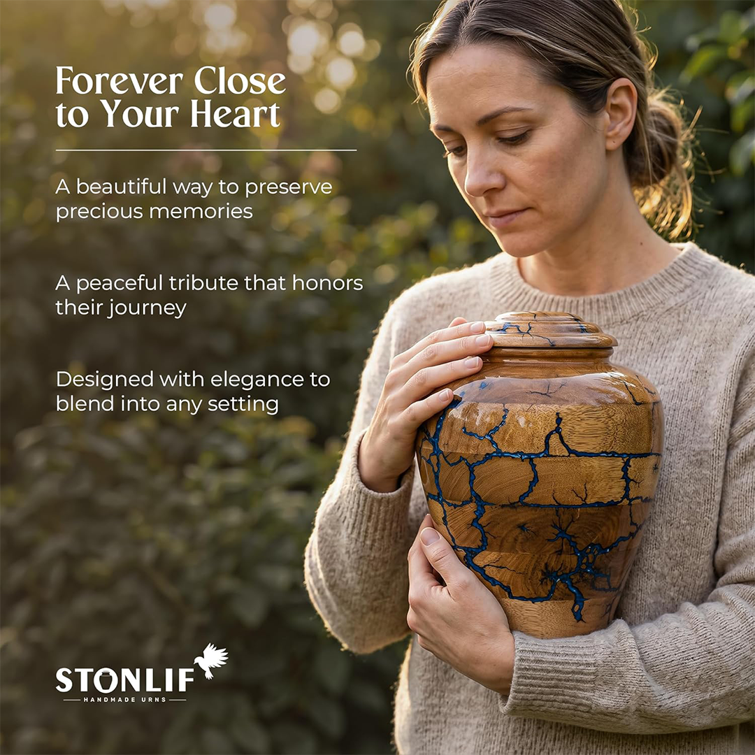 Large Wooden Cremation Urns for Human Ashes