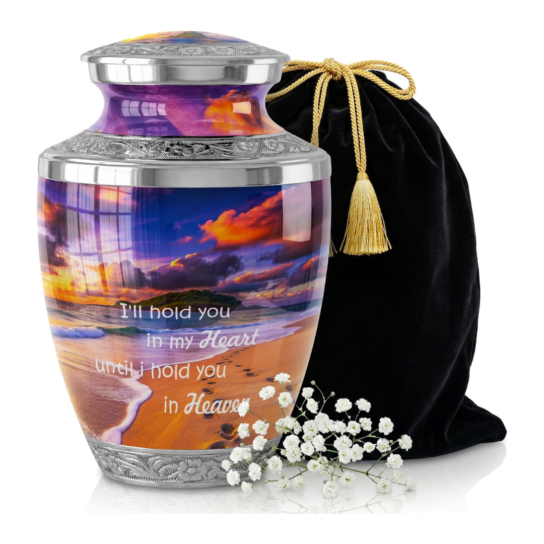 Large Footprint Cremation Urn for Human Ashes