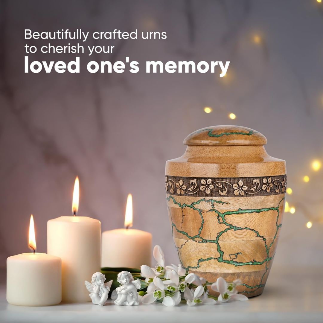 Medium Wooden Urns for Human Ashes