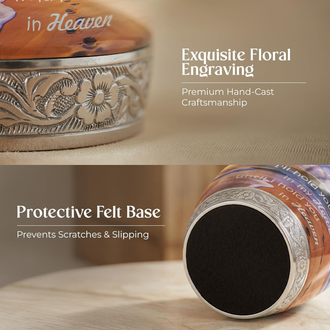 Large Footprint Cremation Urn for Human Ashes