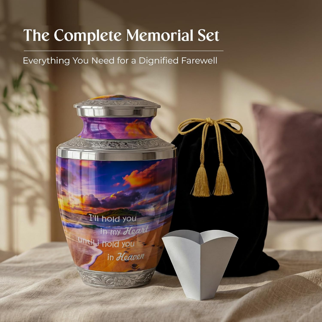 Large Footprint Cremation Urn for Human Ashes