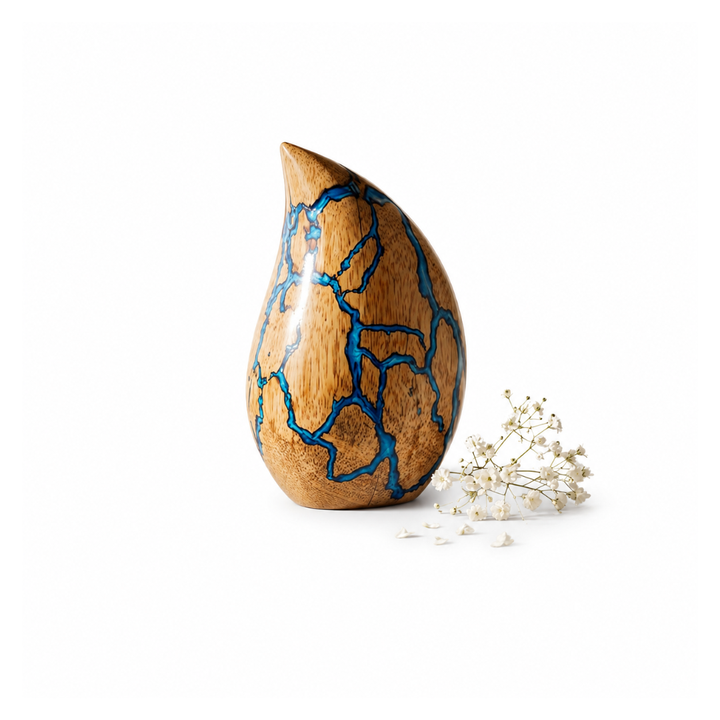 Wooden Teardrop Cremation Urns for Human Ashes