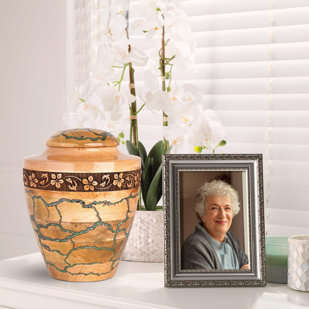 Large Wooden Urns for Human Ashes