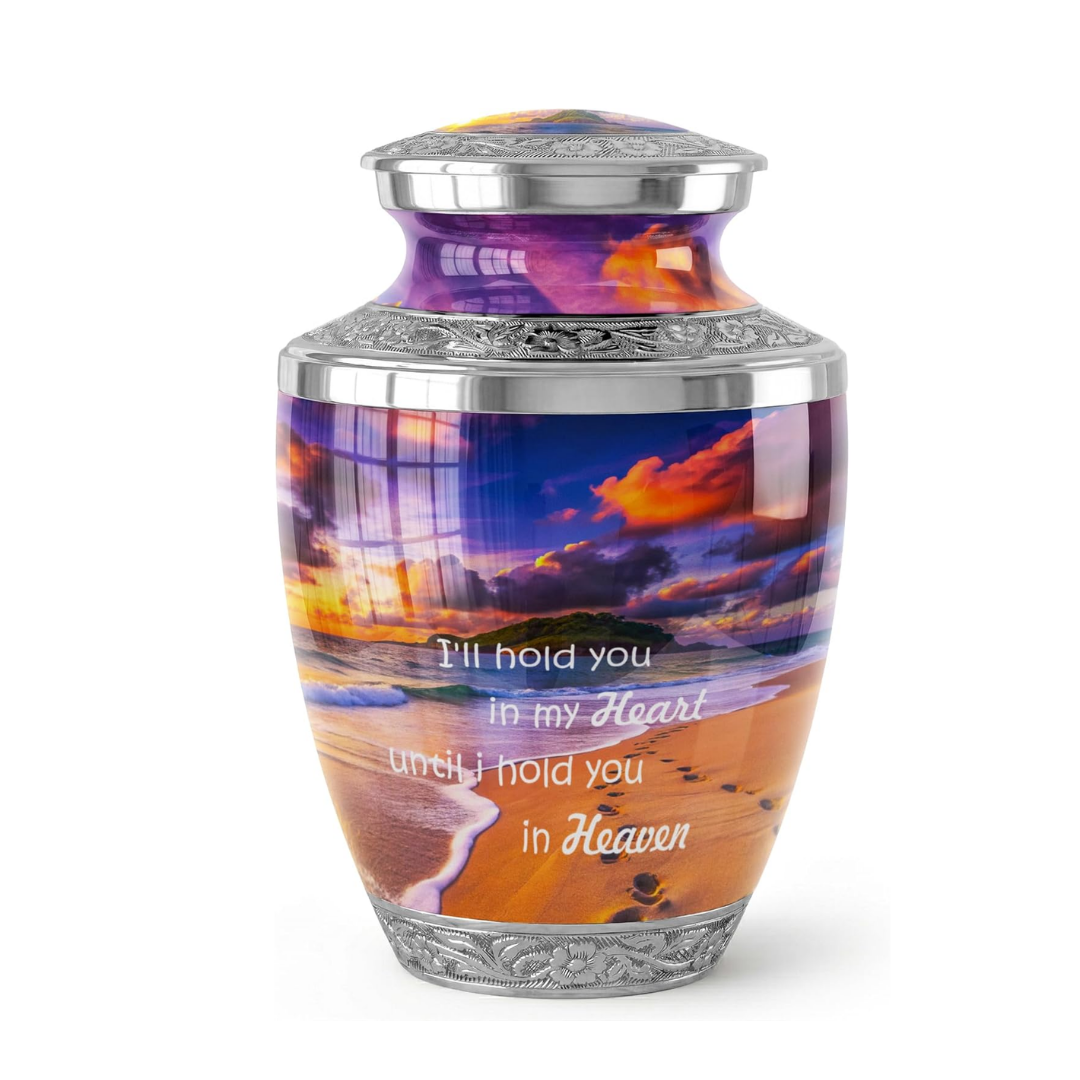 Large Footprint Cremation Urn for Human Ashes