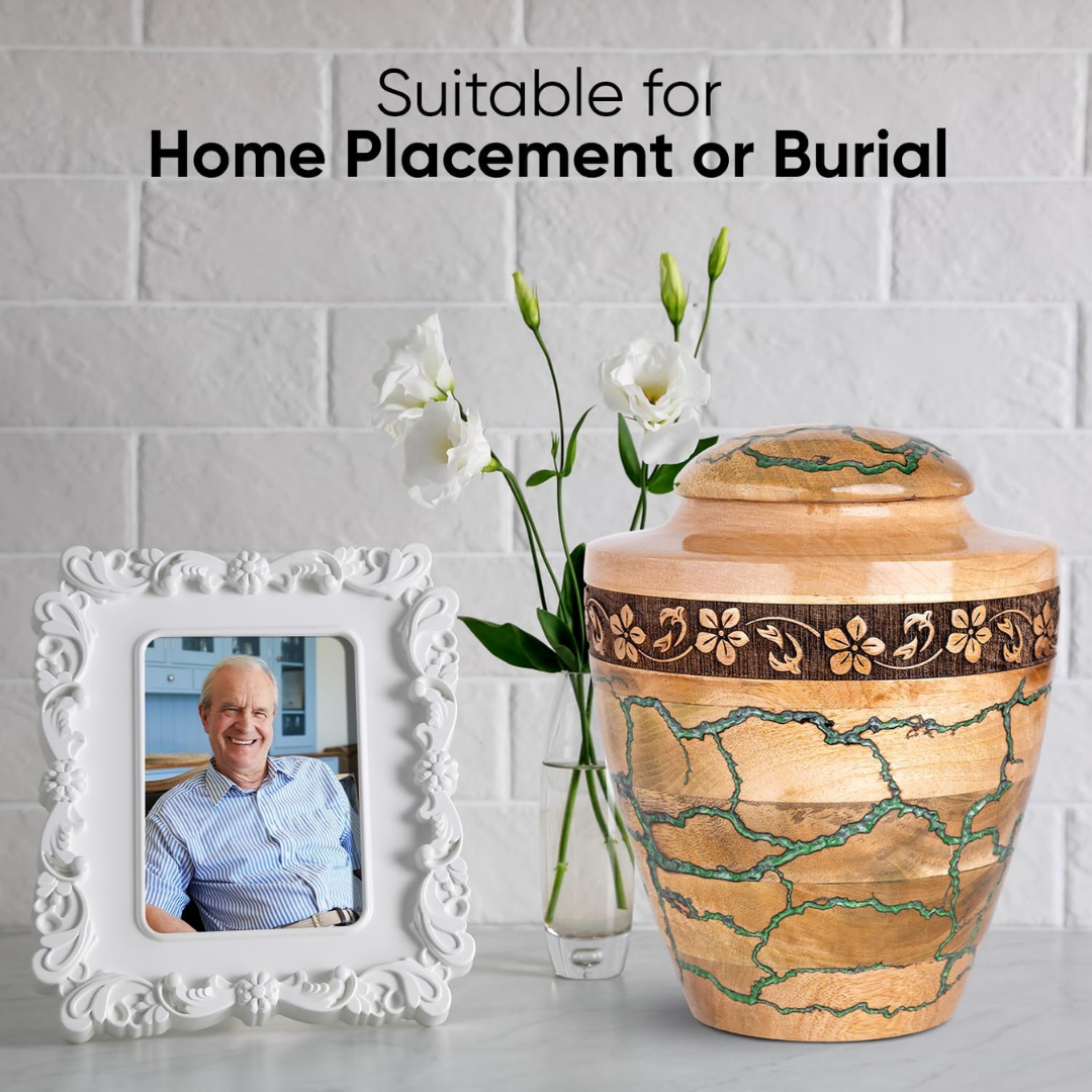 Large Wooden Urns for Human Ashes