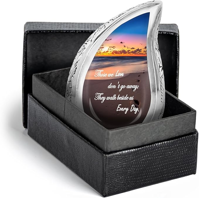 Sunset Teardrop Keepsake Cremation Urn for Human Ashes