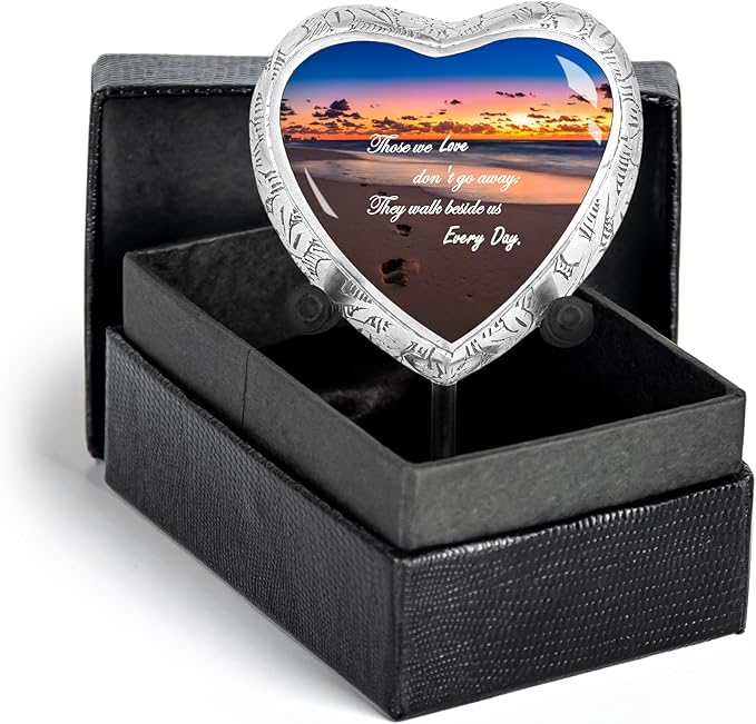 Sunset Heart Keepsake Cremation Urn for Human Ashes
