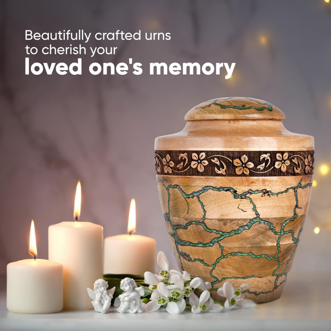 Large Wooden Urns for Human Ashes