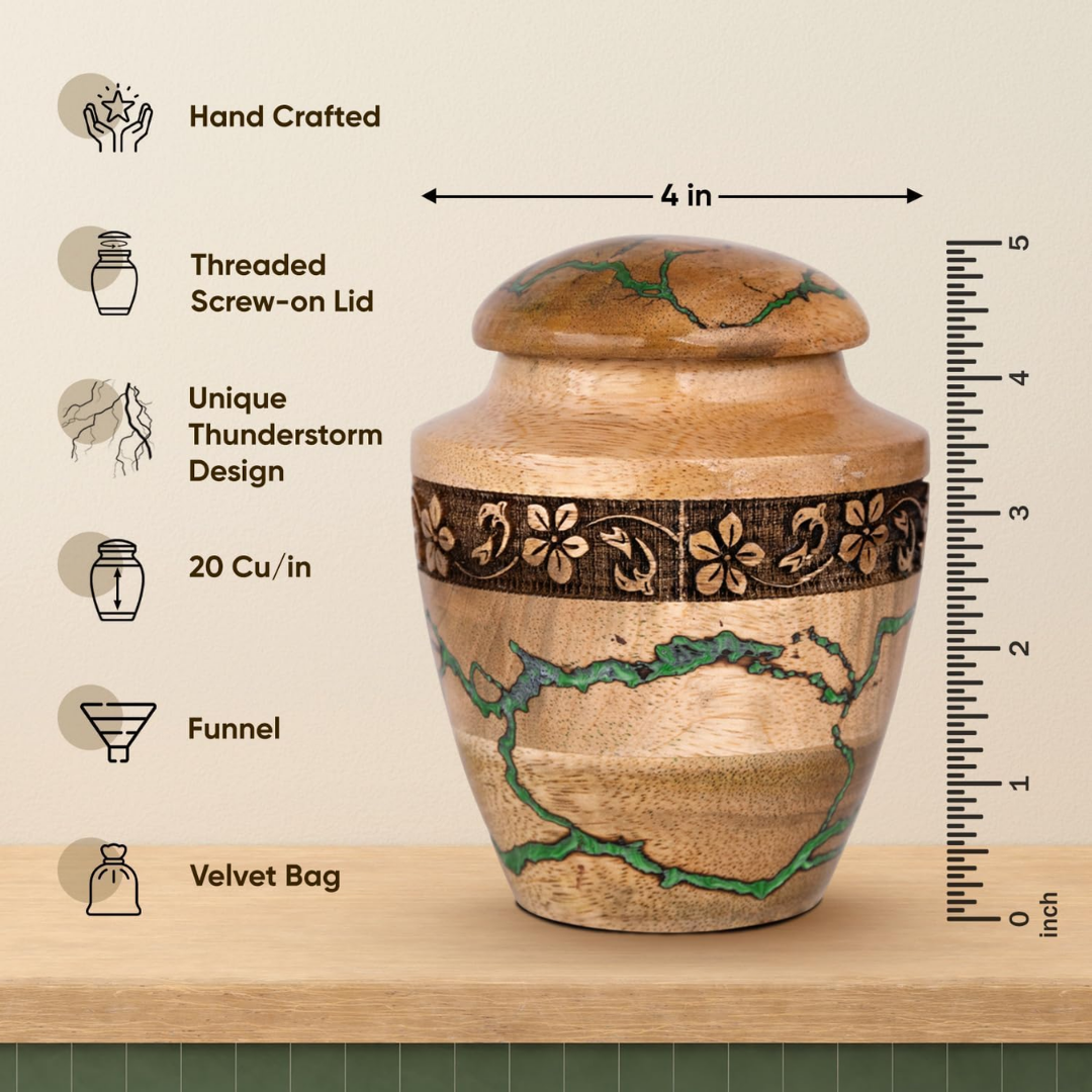 Small Wooden Urns for Human Ashes