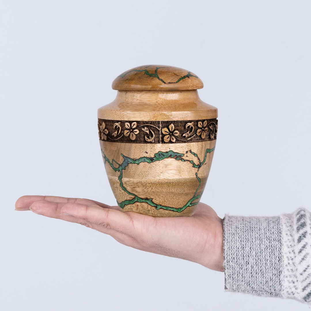 Small Wooden Urns for Human Ashes