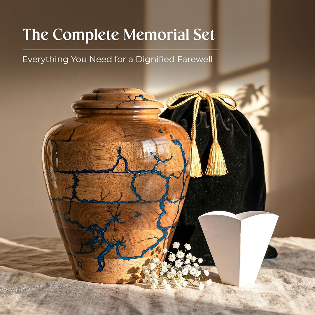 Extra Large Wooden Cremation Urns for Human Ashes