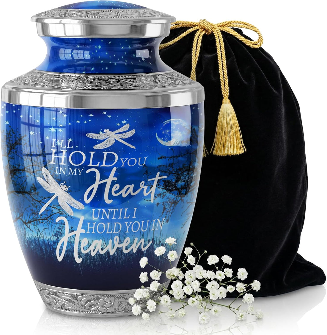 Large Starry Night Keepsake Cremation Urn for Human Ashes