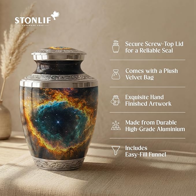 Celestial Cremation Urn for Human Ashes