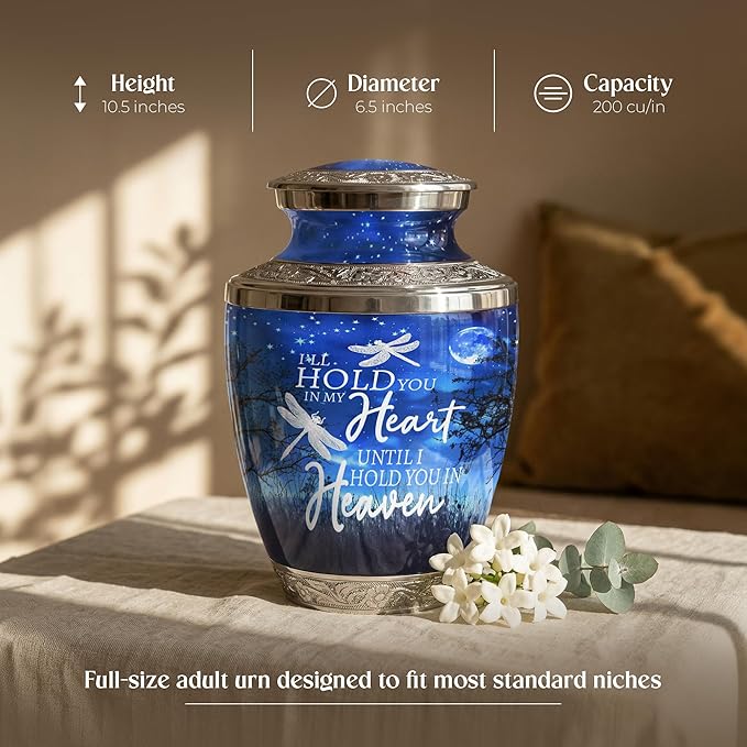 Large Starry Night Keepsake Cremation Urn for Human Ashes