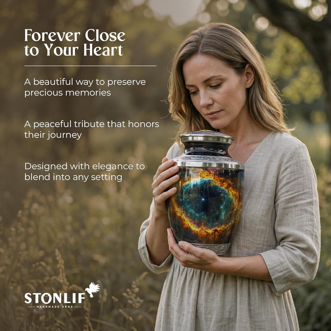 Celestial Cremation Urn for Human Ashes