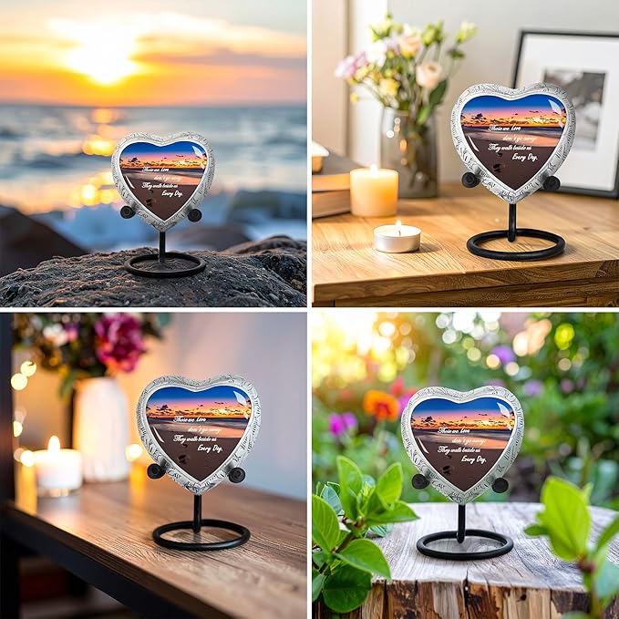 Sunset Heart Keepsake Cremation Urn for Human Ashes