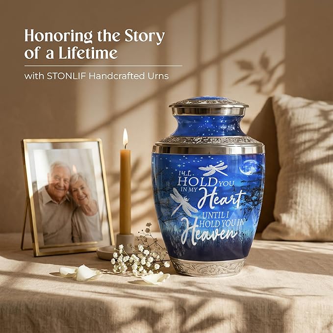 Large Starry Night Keepsake Cremation Urn for Human Ashes