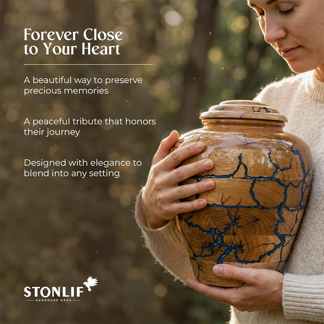 Extra Large Wooden Cremation Urns for Human Ashes