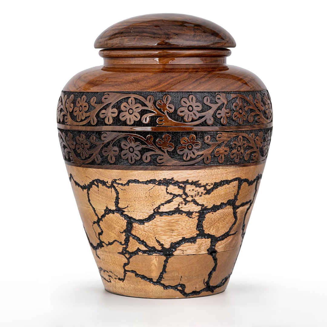 Large Wooden Urns for Human Ashes