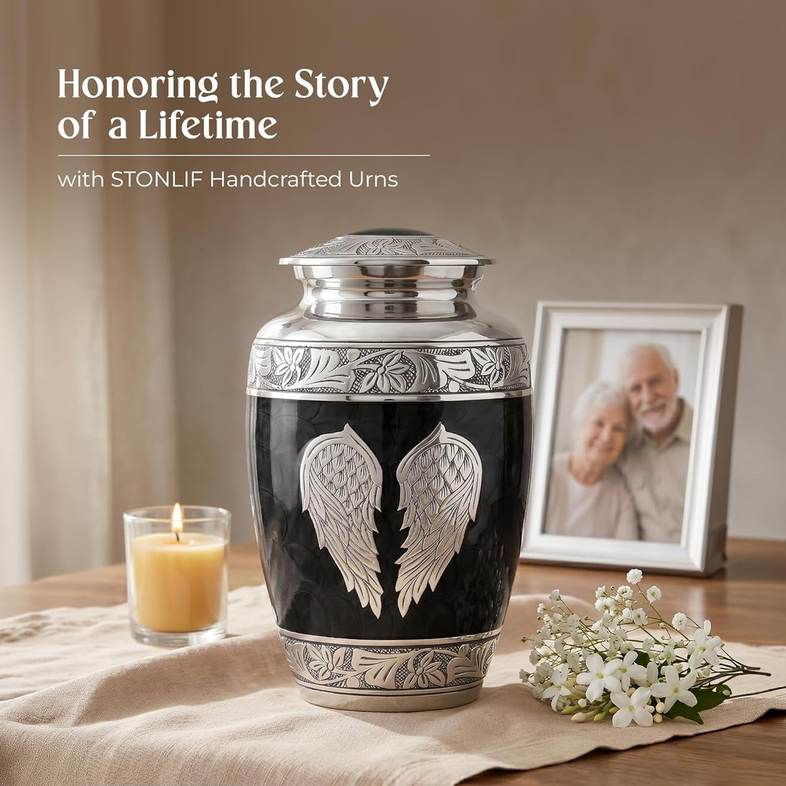 Angel Wings Cremation Urns for Human Ashes