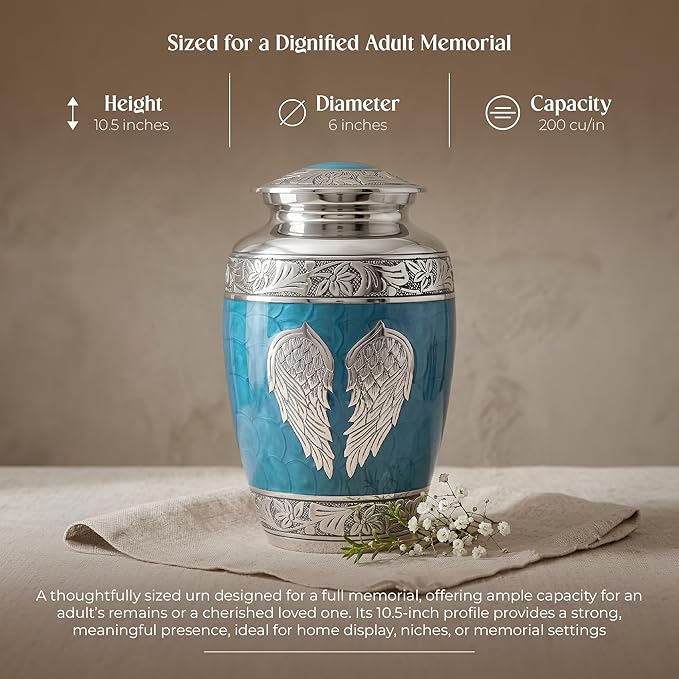 Angel Wings Cremation Urns for Human Ashes