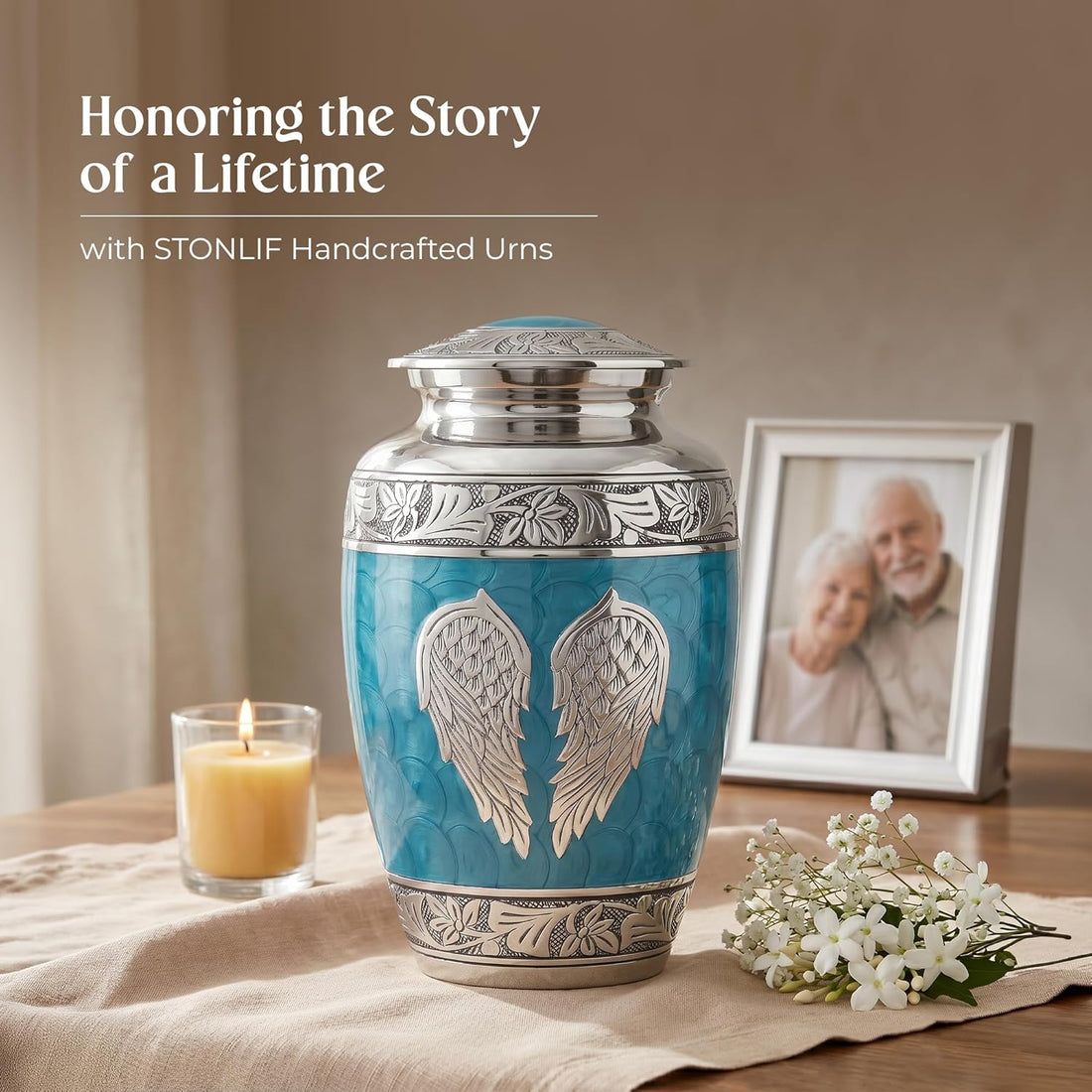Angel Wings Cremation Urns for Human Ashes