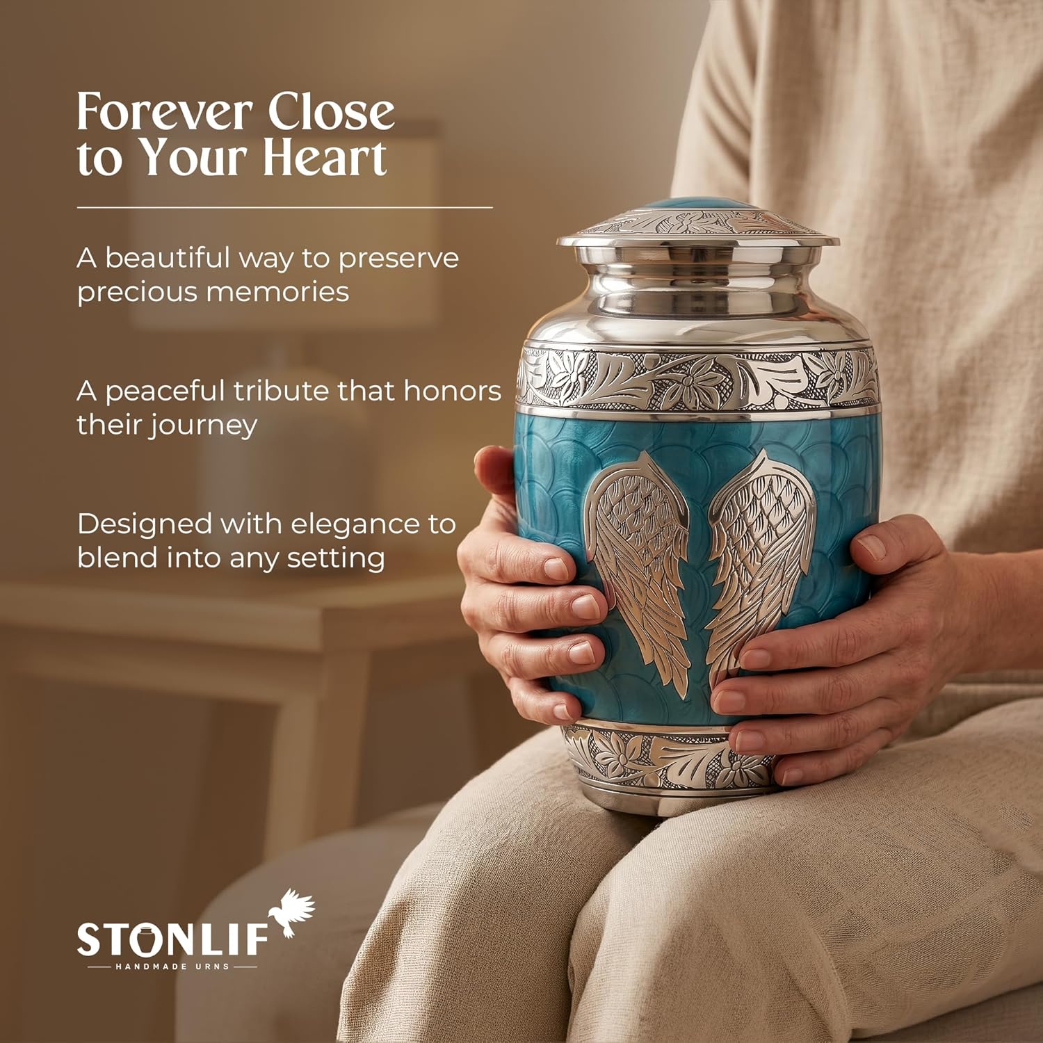 Angel Wings Cremation Urns for Human Ashes