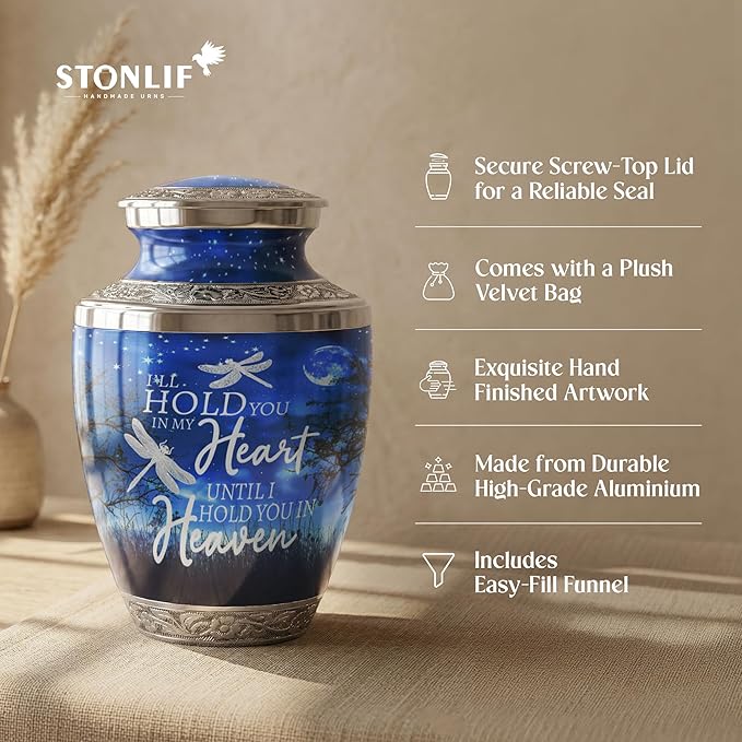 Large Starry Night Keepsake Cremation Urn for Human Ashes