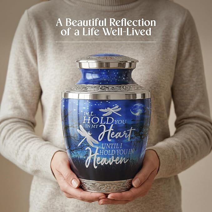 Large Starry Night Keepsake Cremation Urn for Human Ashes