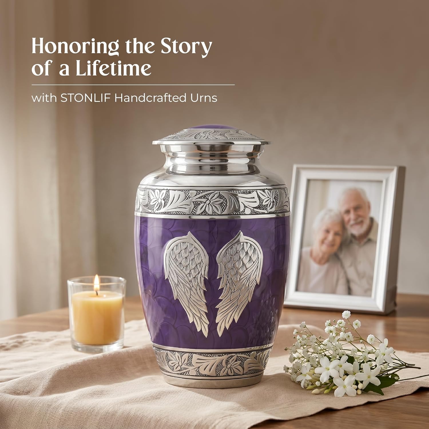 Angel Wings Cremation Urns for Human Ashes