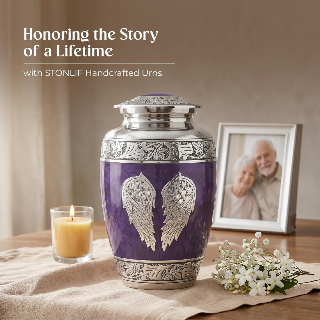 Angel Wings Cremation Urns for Human Ashes