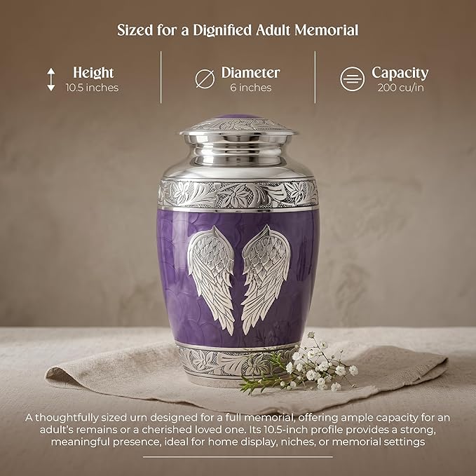 Angel Wings Cremation Urns for Human Ashes