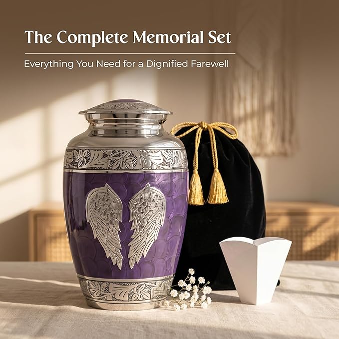 Angel Wings Cremation Urns for Human Ashes