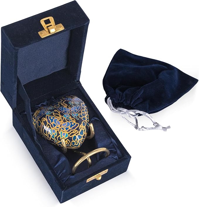 Butterfly Cremation Urn Small Keepsake Heart Urns for Human Ashes with Stand