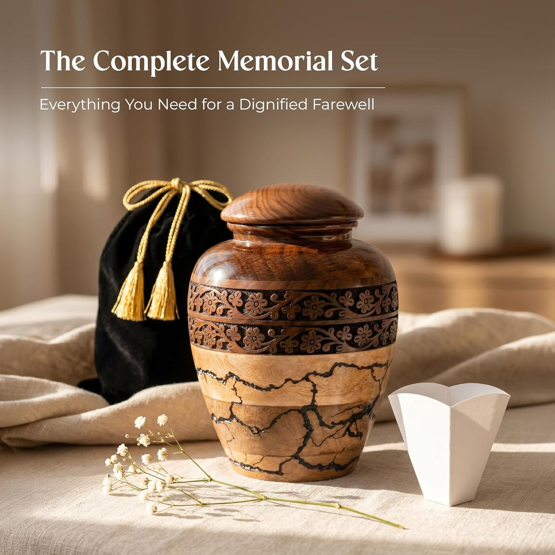 Wooden Urns for Human Ashes