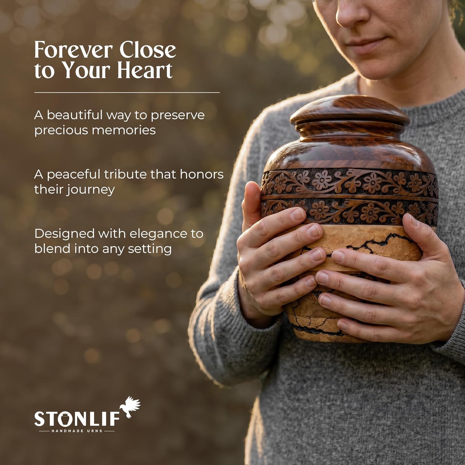 Wooden Urns for Human Ashes