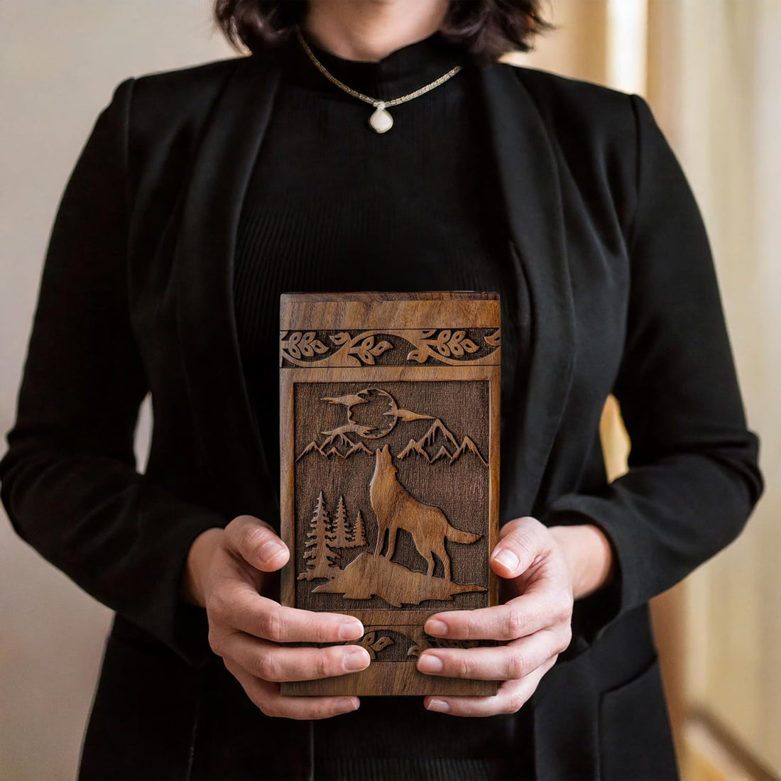 Wooden Cremation Urns for Human Ashes 250 lbs