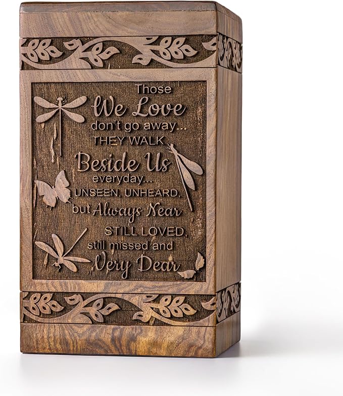Wooden Cremation Urns for Human Ashes 120 lbs