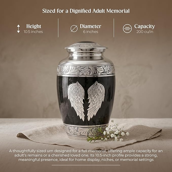 Angel Wings Cremation Urns for Human Ashes