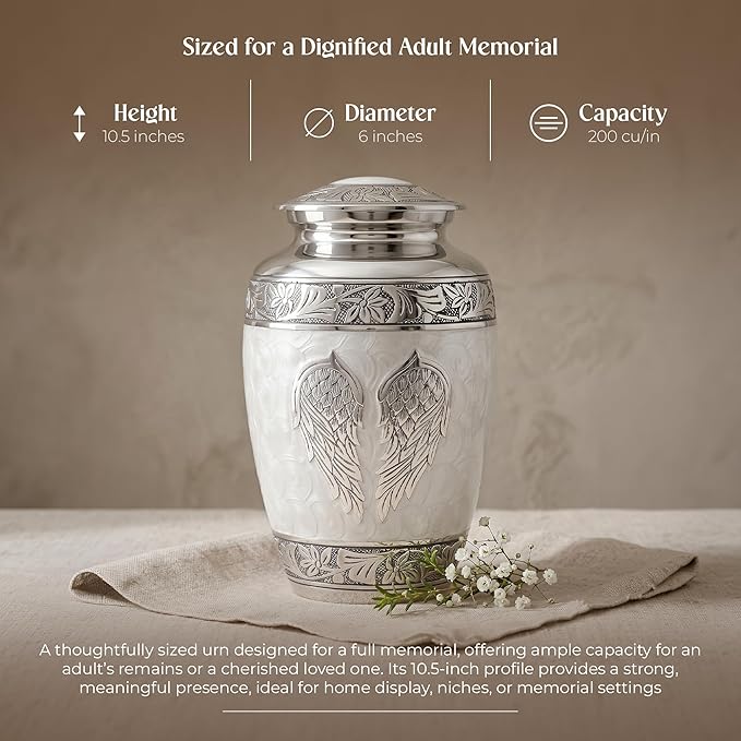 Angel Wings Cremation Urns for Human Ashes