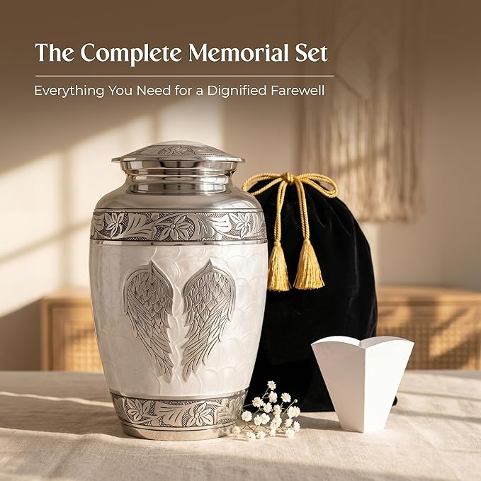 Angel Wings Cremation Urns for Human Ashes