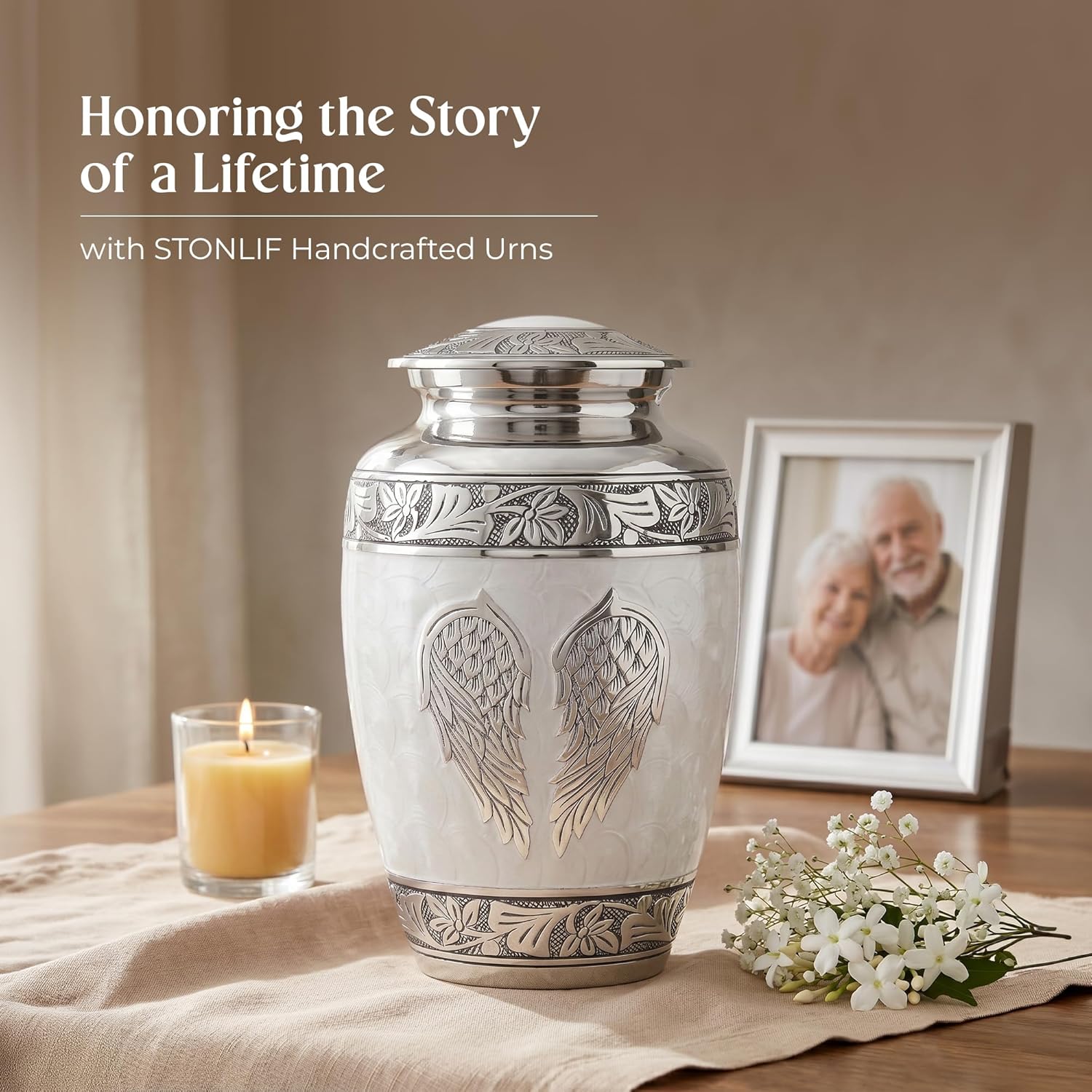 Angel Wings Cremation Urns for Human Ashes